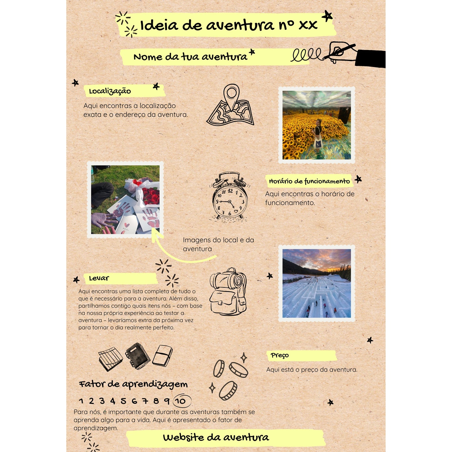 Infância cheia de aventuras (idade 3–6 anos)